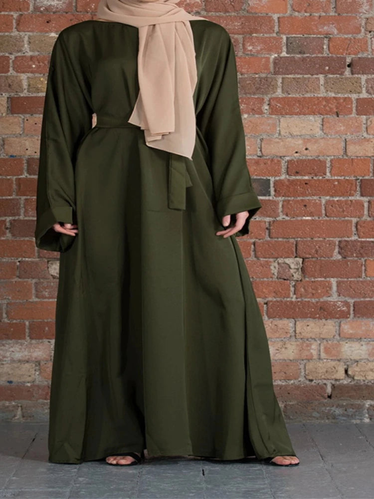 Autumn Elegant Women Muslim Dress Abaya.