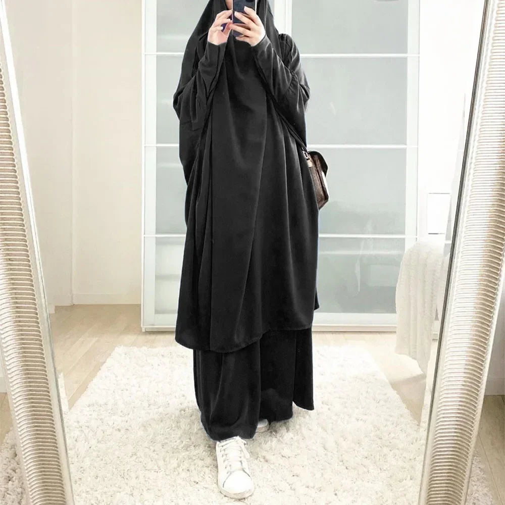 Jilbab with Khimar – 2-Piece Prayer Garment Dress Suit for Women