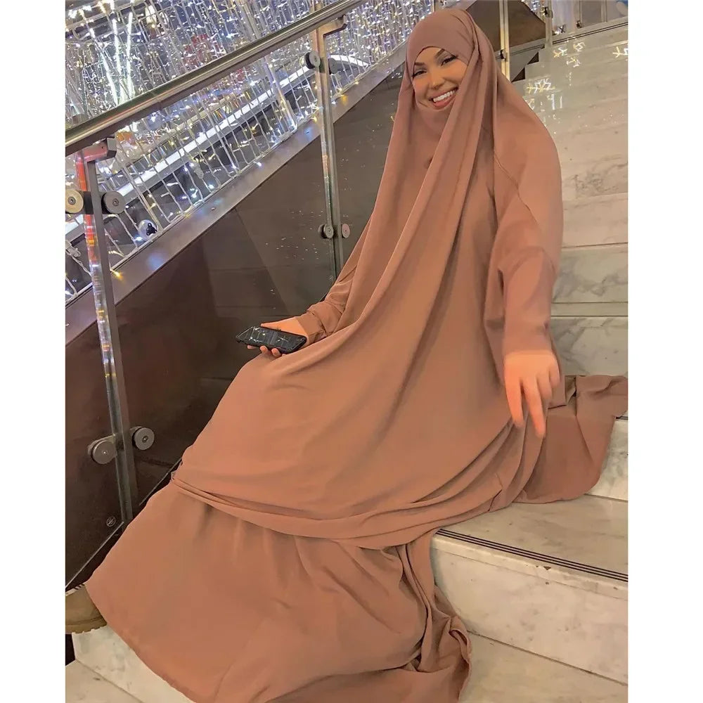 Jilbab with Khimar – 2-Piece Prayer Garment Dress Suit for Women