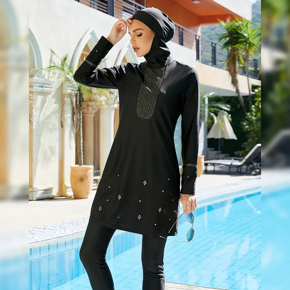 Swimwear with Hijab, Modest Swimwear, Islamic Swimwear, Muslim Women's