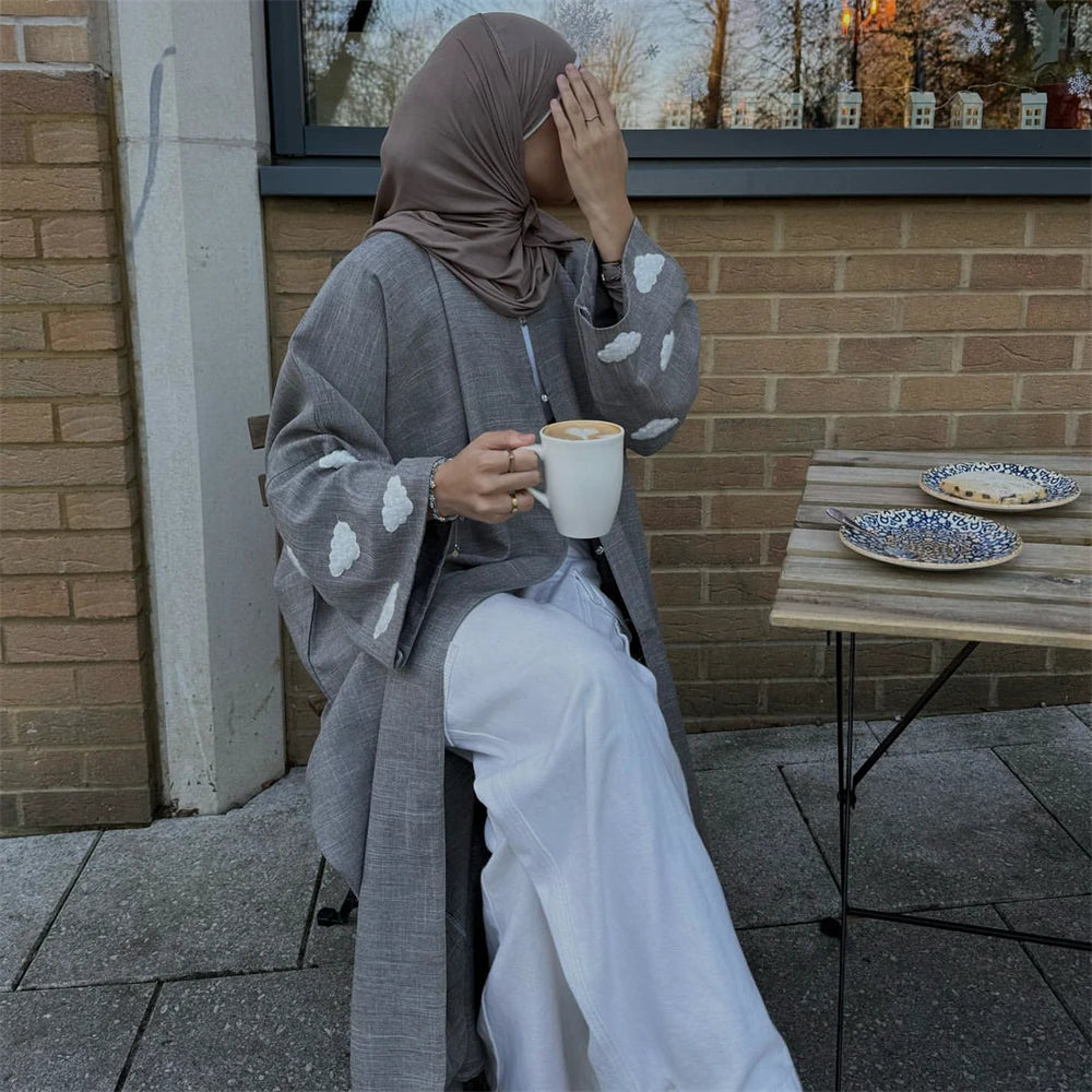 Abaya elevates your modest fashion with this cozy-chic abaya.