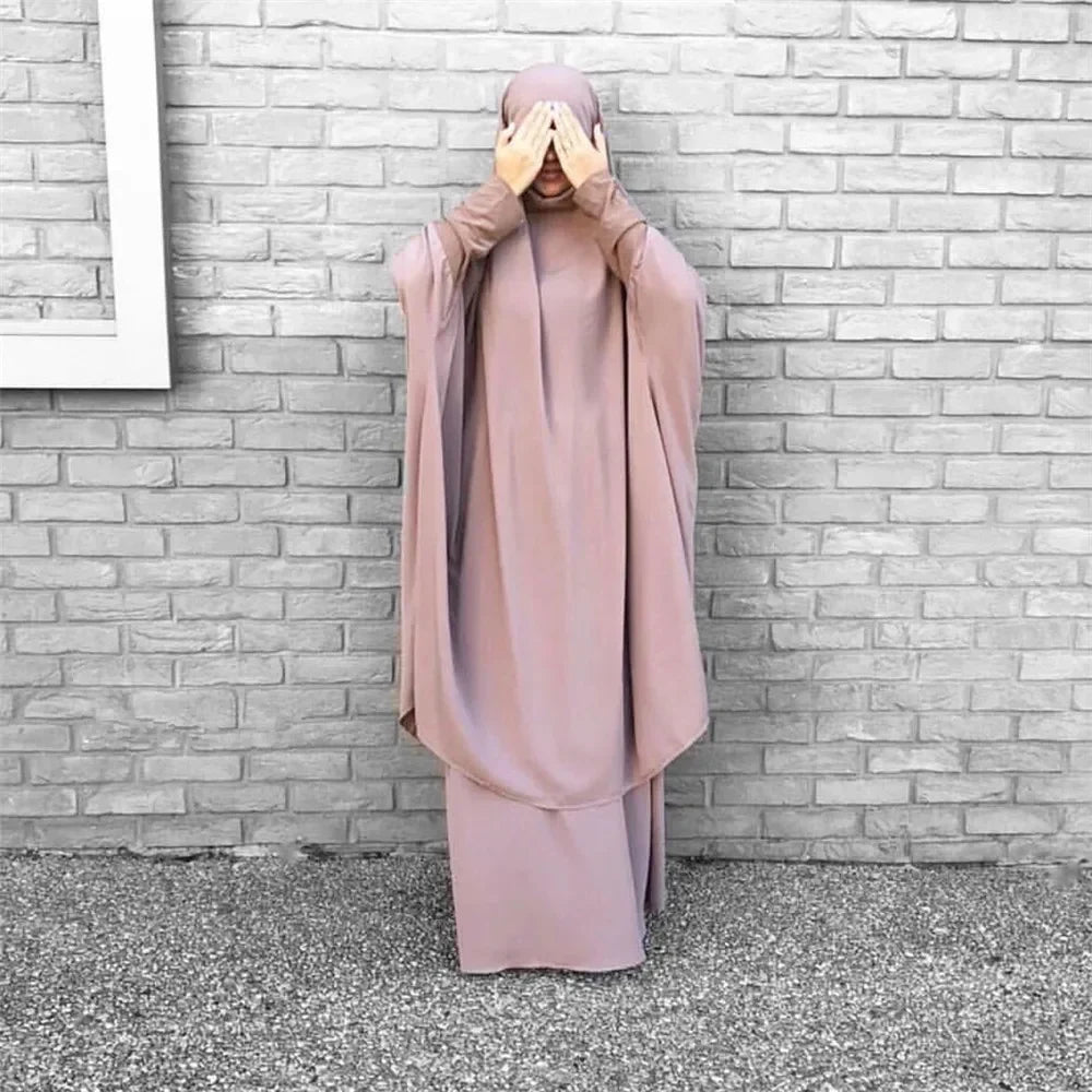 Jilbab with Khimar – 2-Piece Prayer Garment Dress Suit for Women