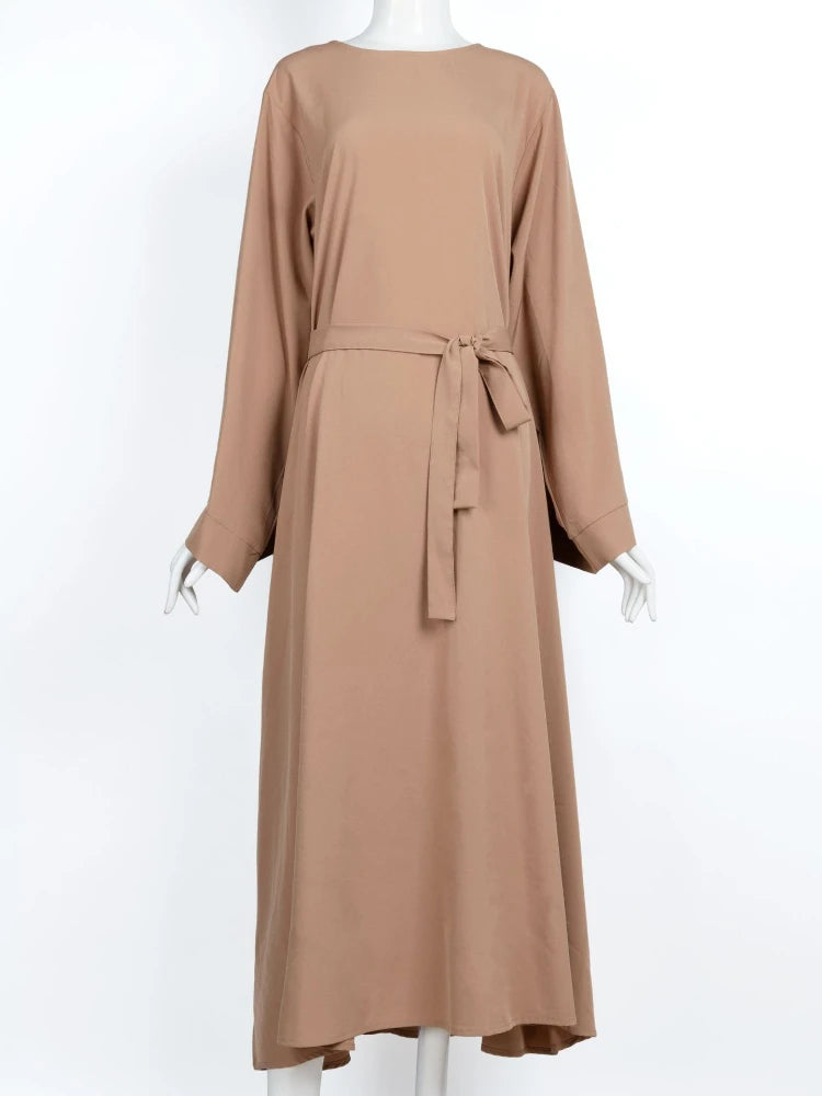Autumn Elegant Women Muslim Dress Abaya.