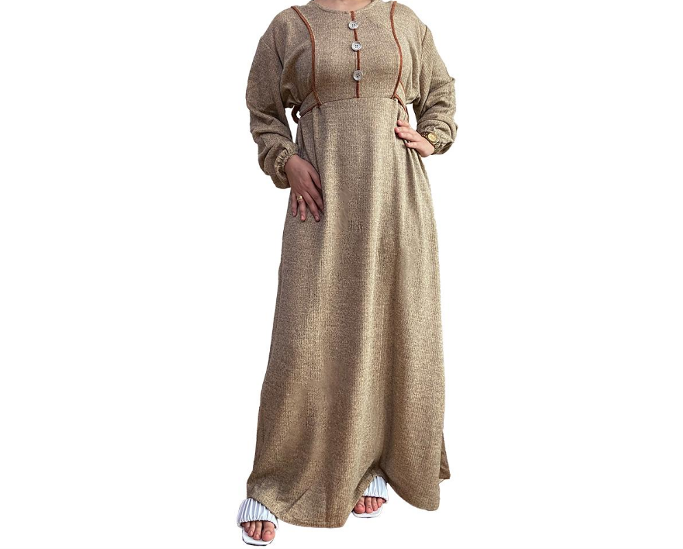 Islamic Egyptian Cotton Arabic Abaya Galabeya Jilbab Dress Muslim Galabya Hijab Hand made embroidery