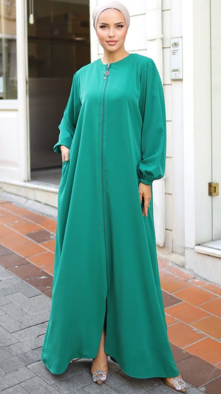 Classic Abaya Dress – Polyester Weaving Fabric