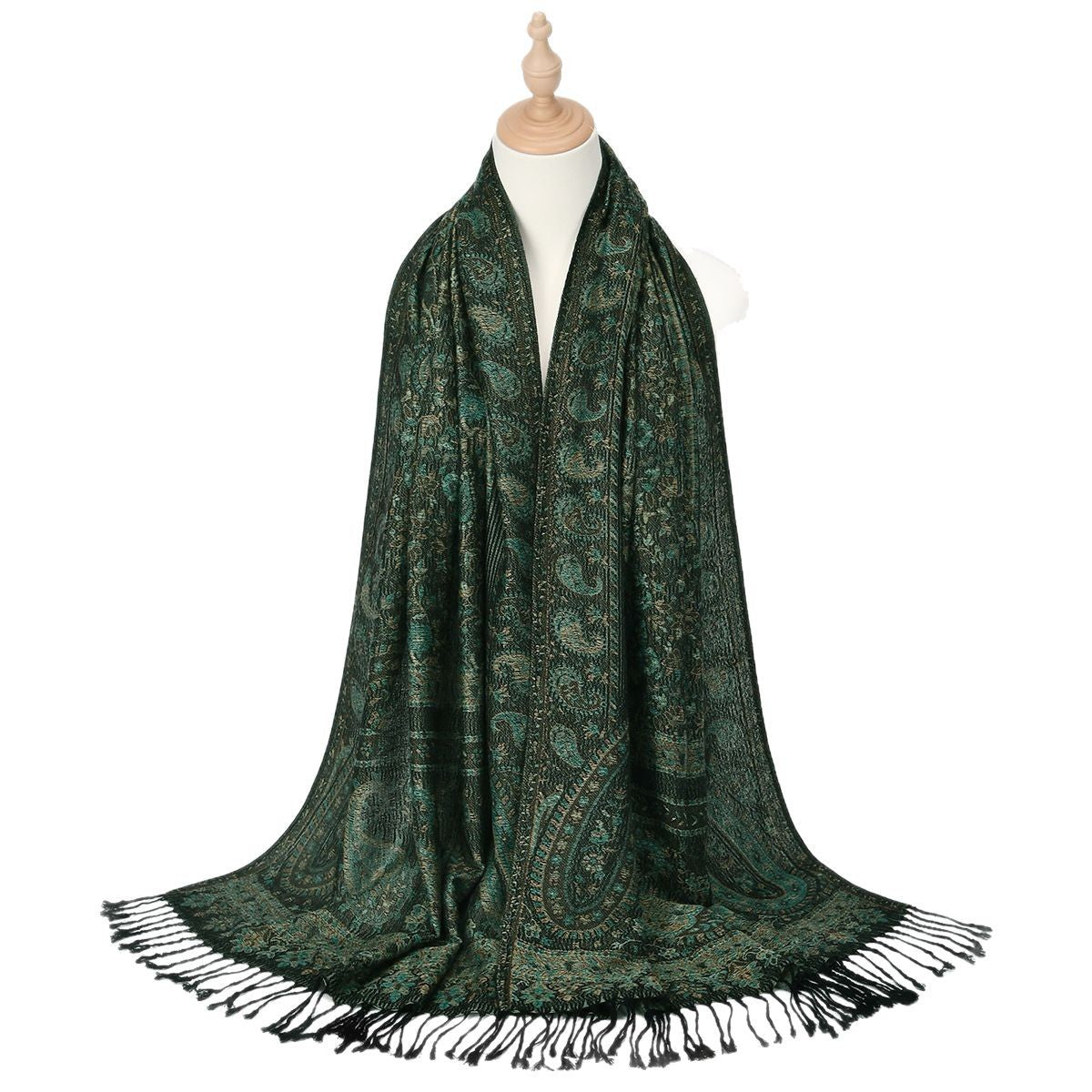 Premium Pattern Hijab with Tassel
