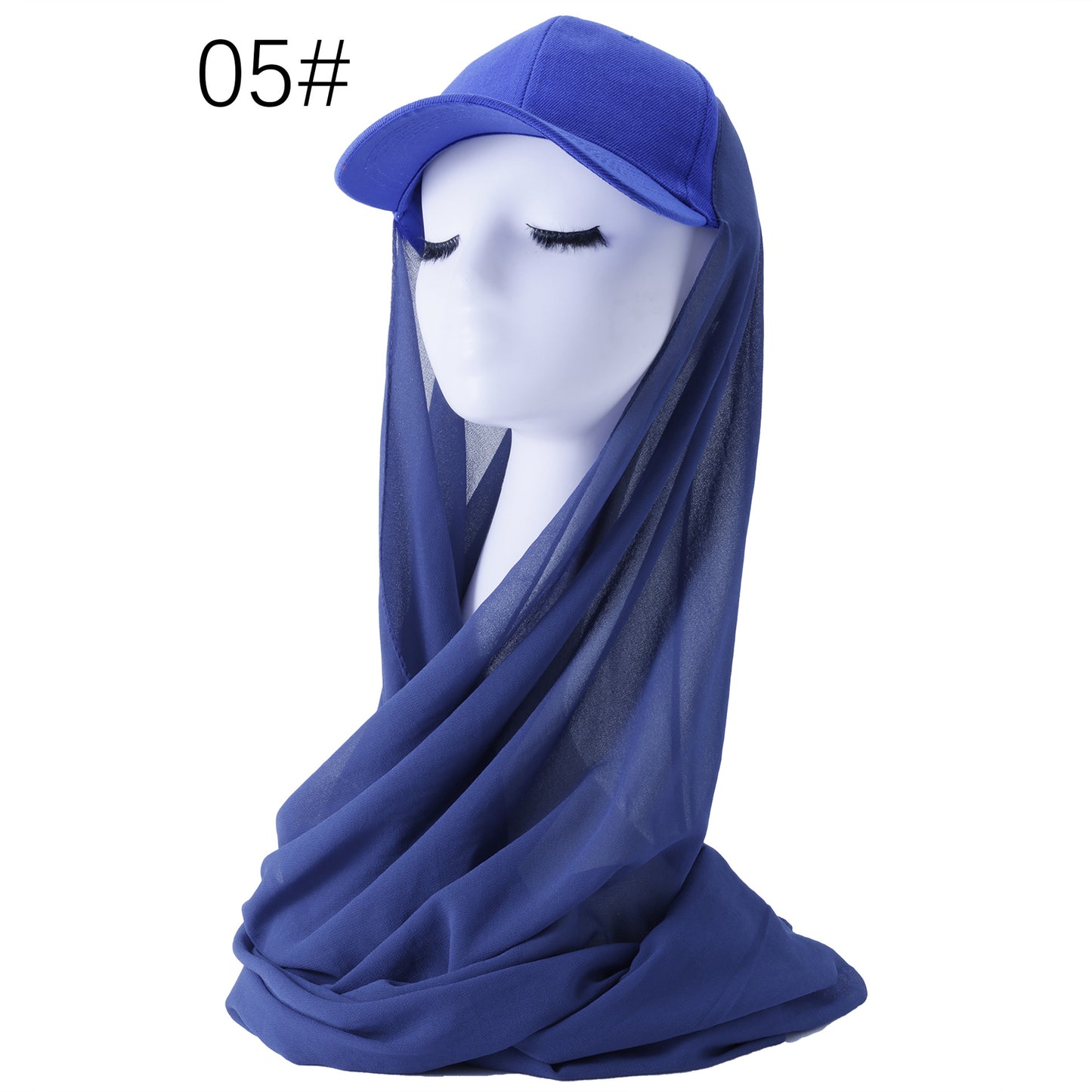 Modern Muslim Fashion – Soft Gray Hijab with Cap