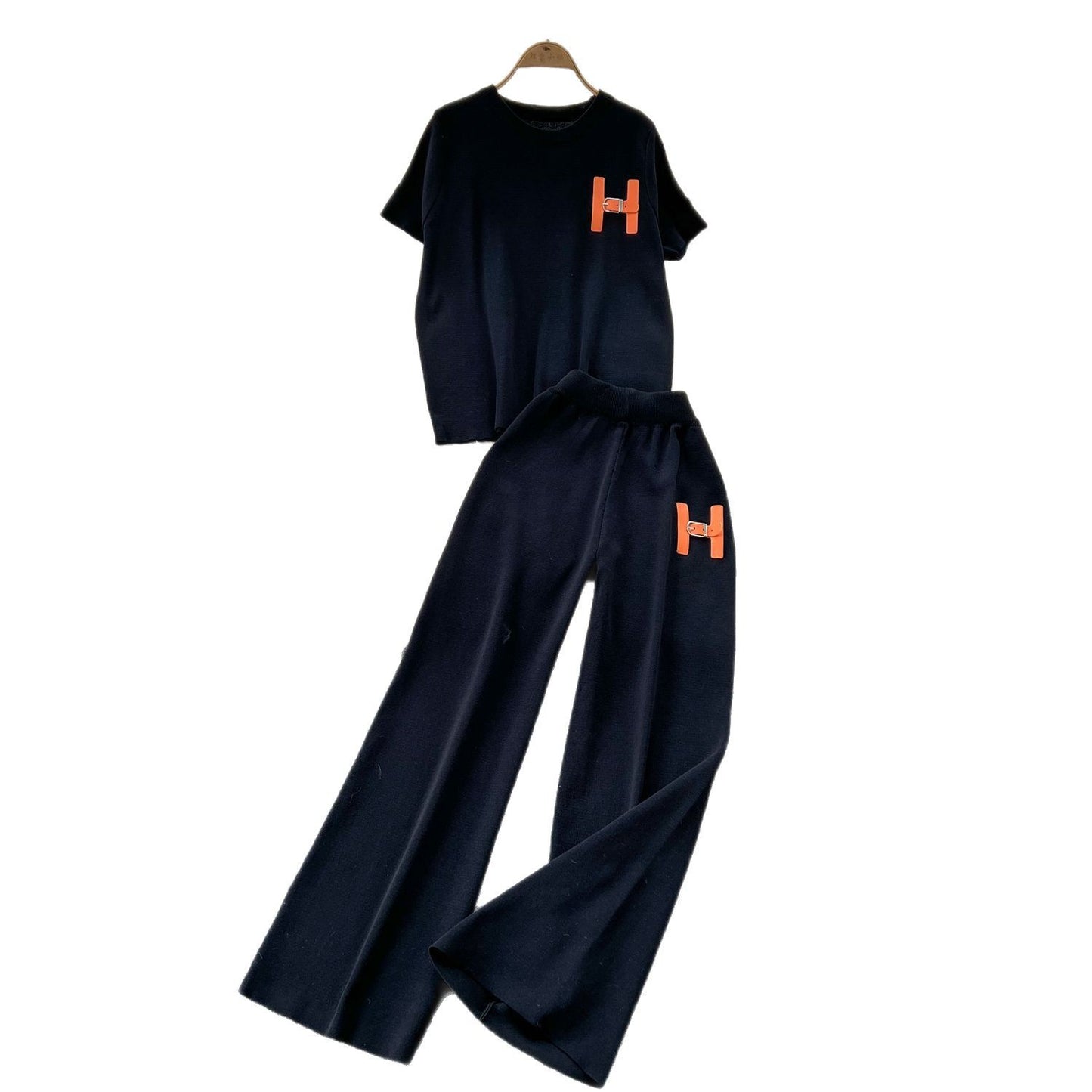 Elegant Two-Tone Knit Set – Modest Chic Matching Outfit