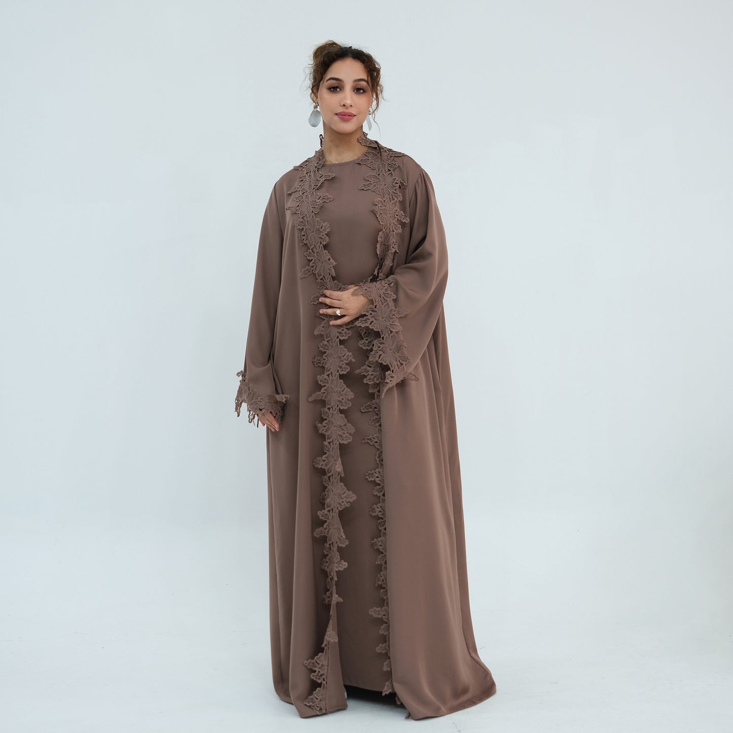 Elegant Embroidered Abaya – Premium Modest Maxi Dress