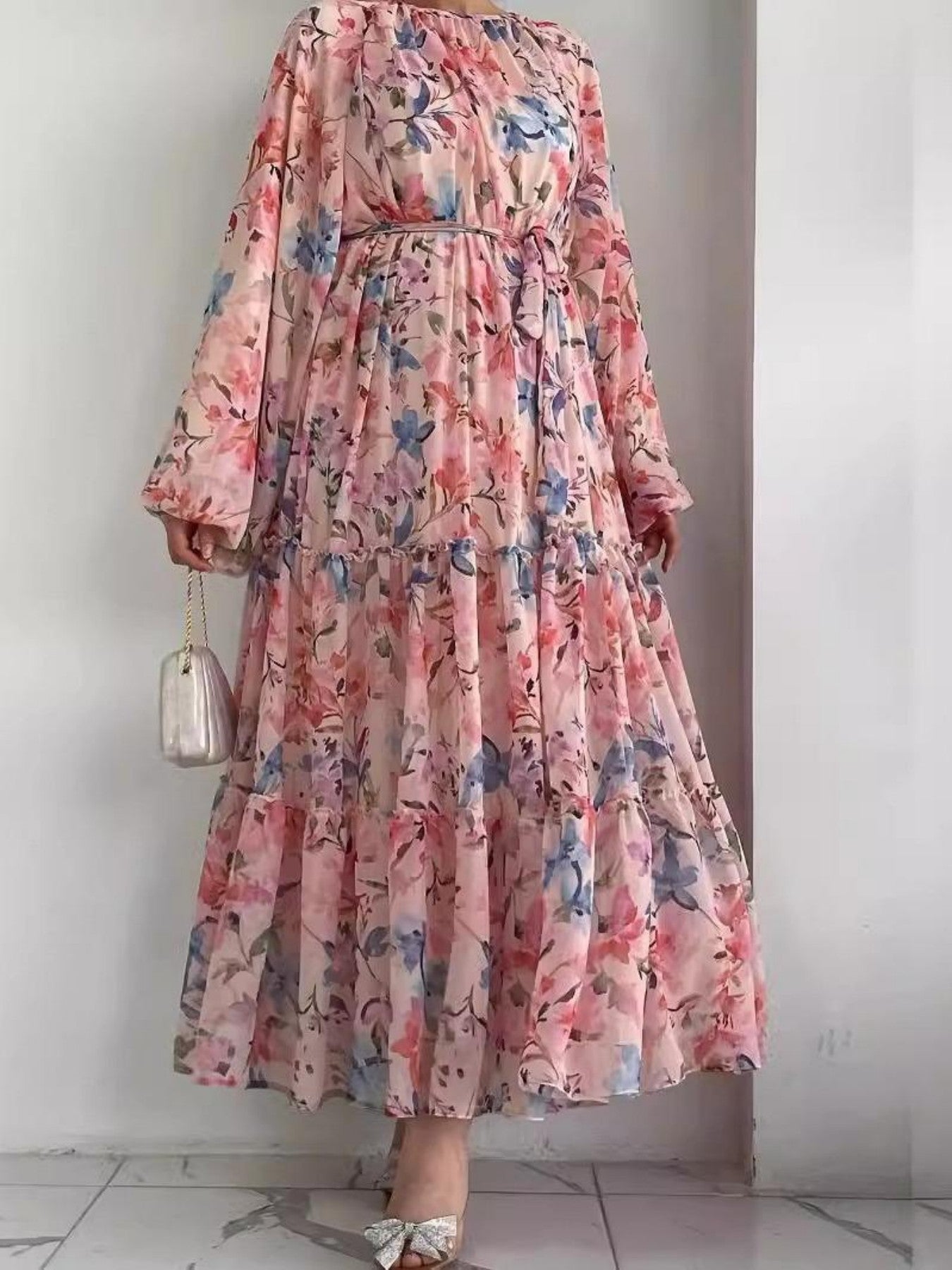 Elegant Floral Maxi Dress
