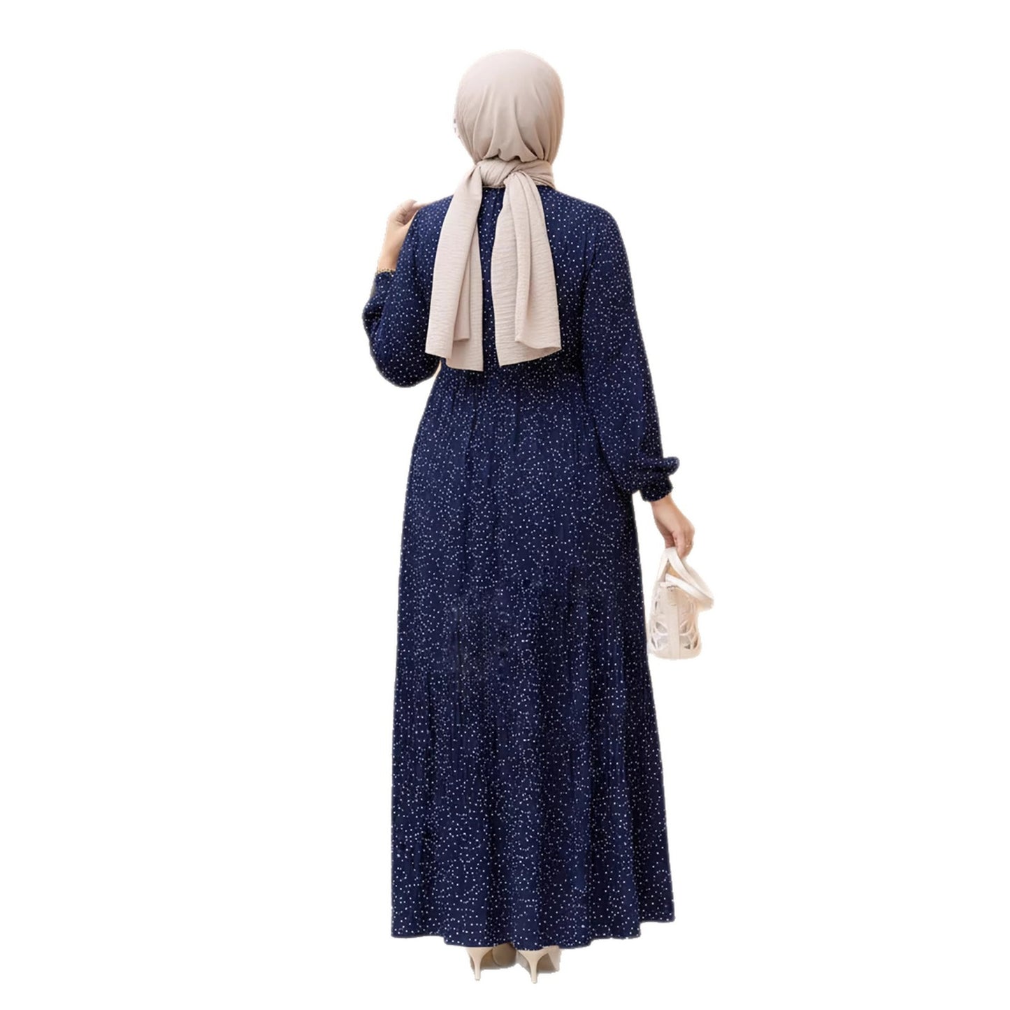 Abaya – Elegant Modest Dress with Tie Neck.