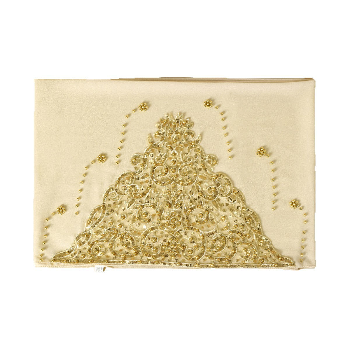Luxury Embroidered Hijab with Pearl Details – Elegant Occasion Scarf