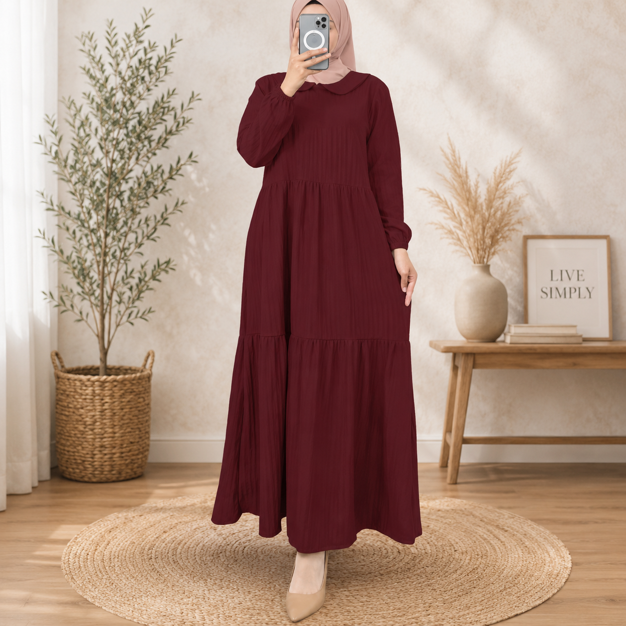 Abaya – Long Sleeve , Loose Fit Everyday Outfit