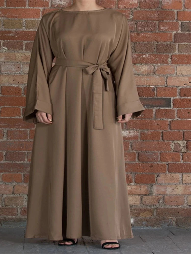 Autumn Elegant Women Muslim Dress Abaya.