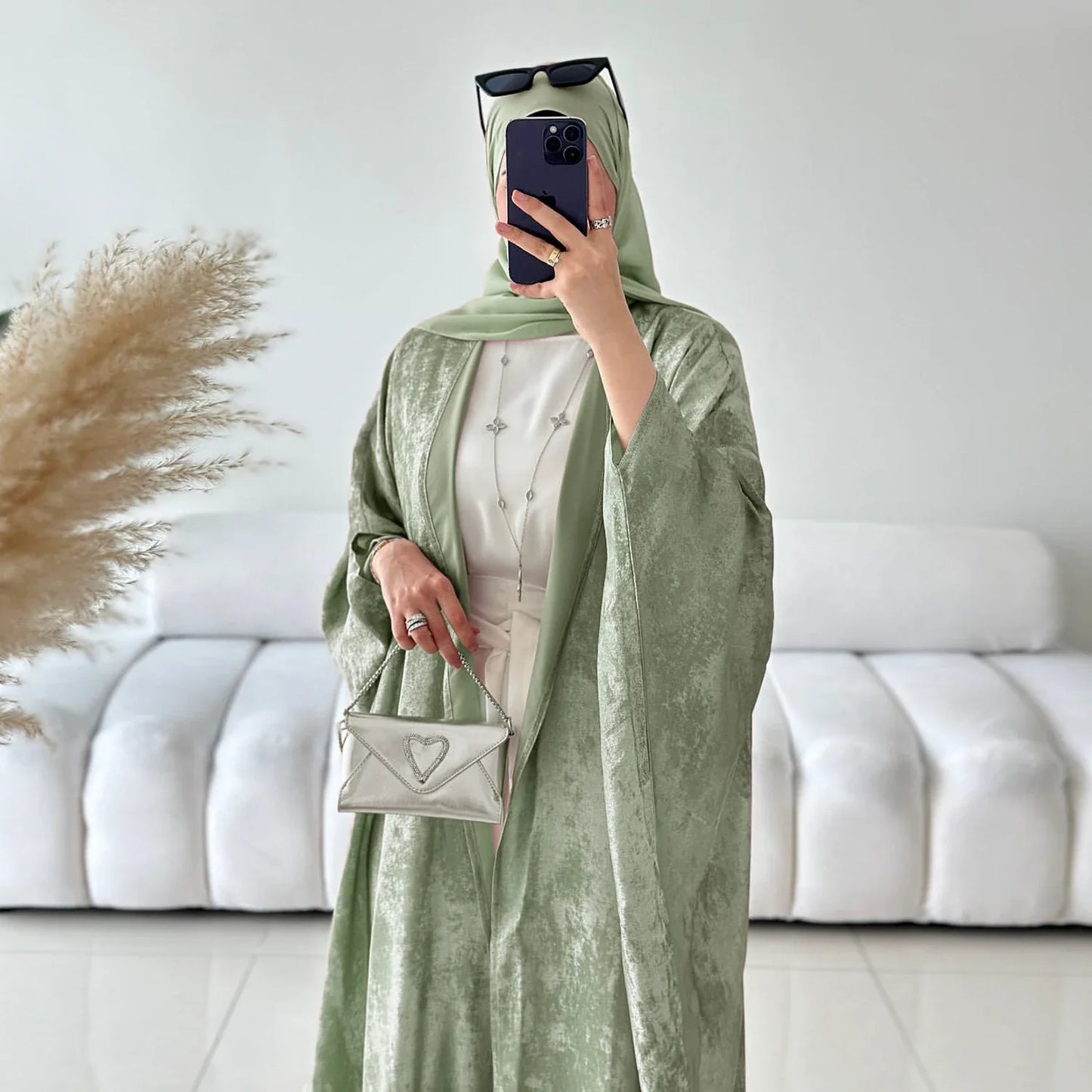 Abayas Open Front Cardigan.