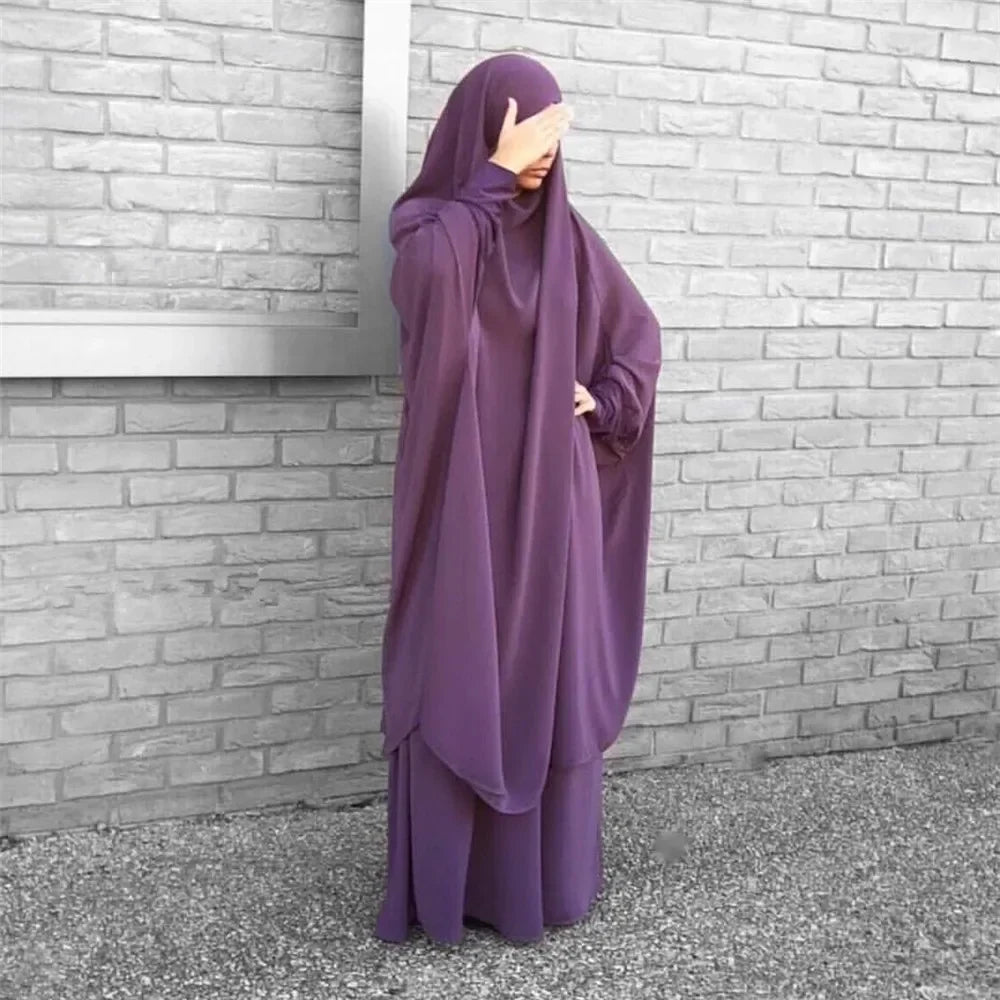 Jilbab with Khimar – 2-Piece Prayer Garment Dress Suit for Women
