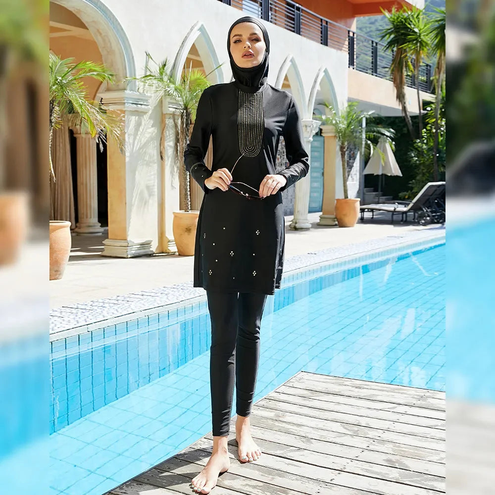 Swimwear with Hijab, Modest Swimwear, Islamic Swimwear, Muslim Women's