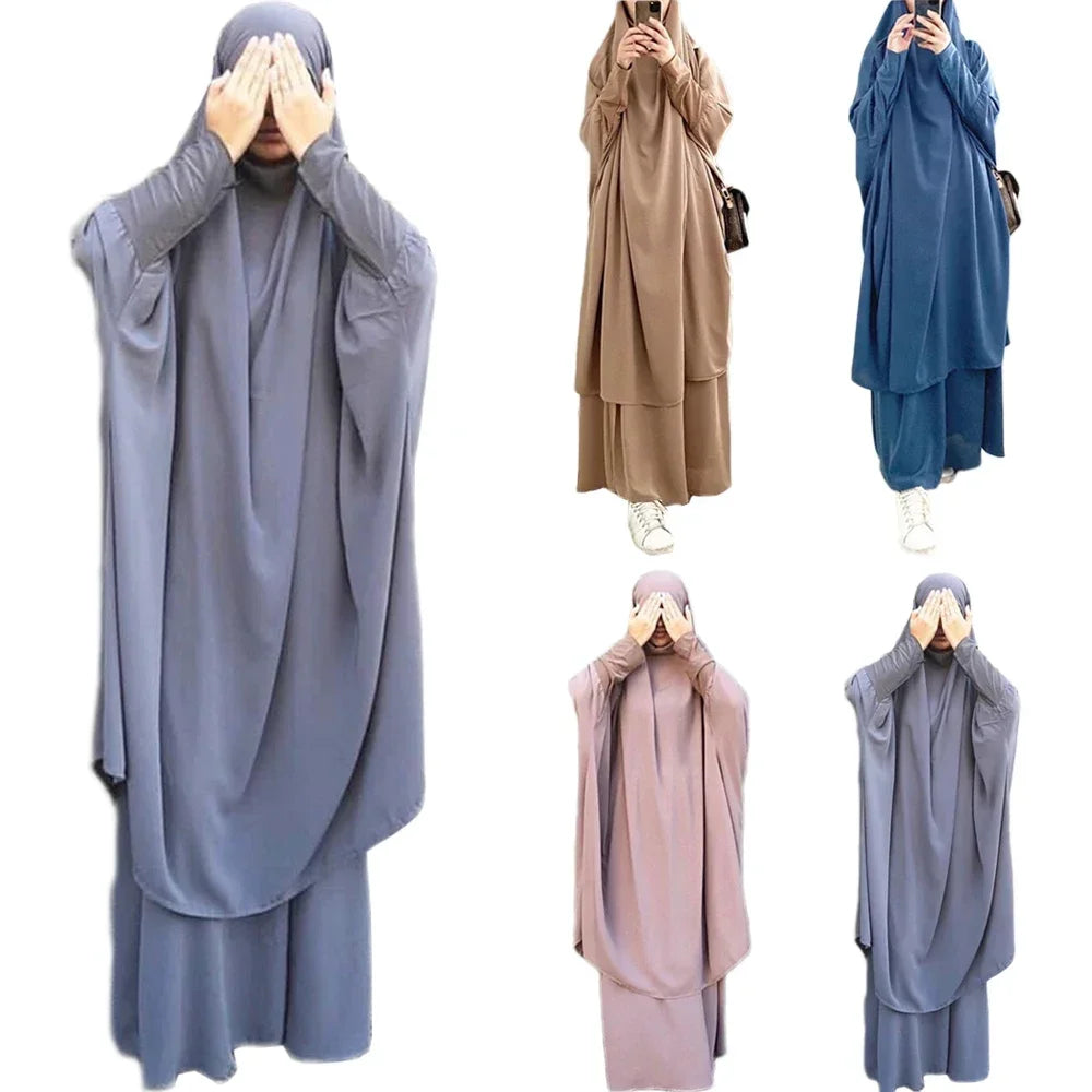 Jilbab with Khimar – 2-Piece Prayer Garment Dress Suit for Women