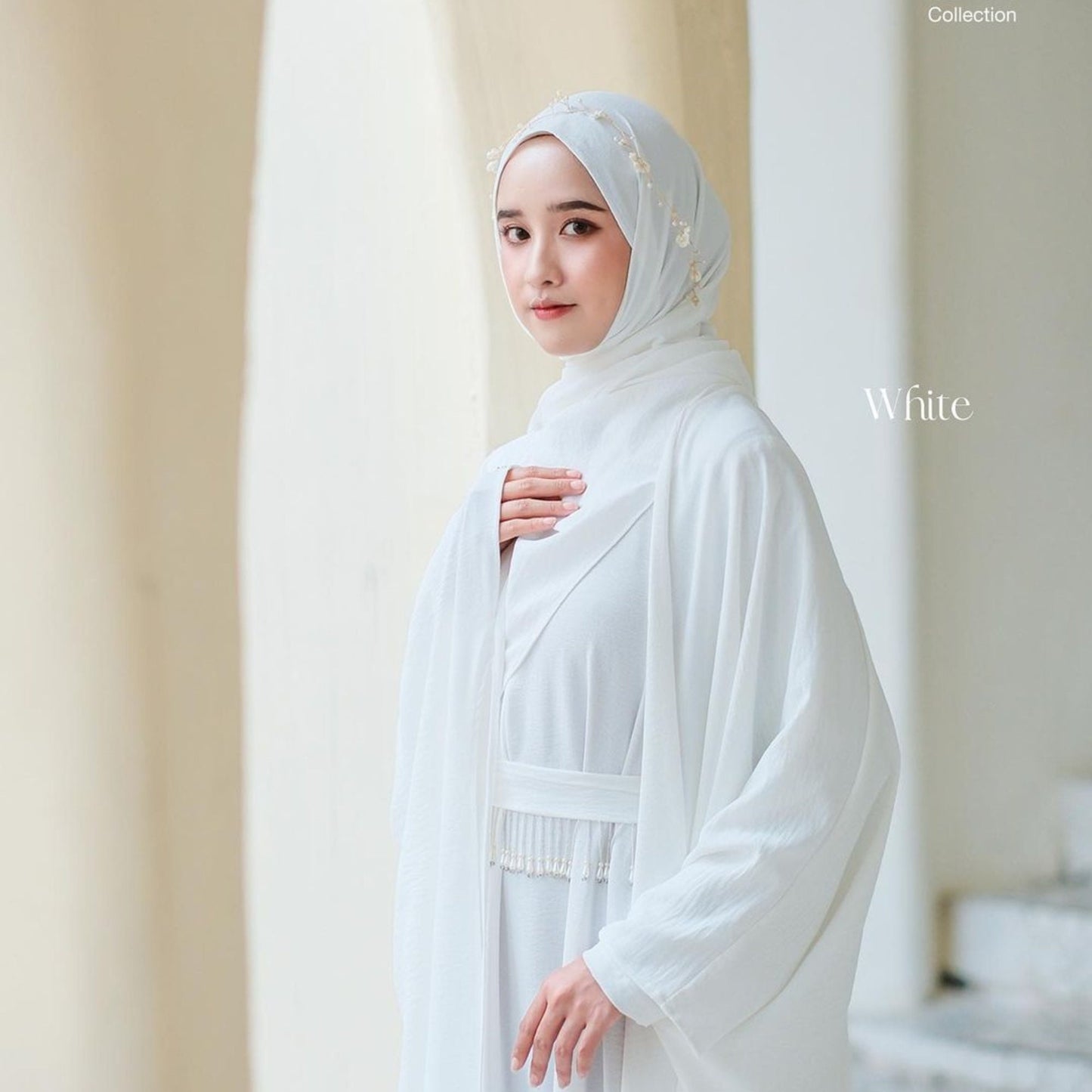 Muslim Wedding Dress, Islamic Dress, Bridesmaid Dress, Kaftan White, Islamic Wedding Attire, Nikkah Dress, Muslim Abaya, Dress for eid