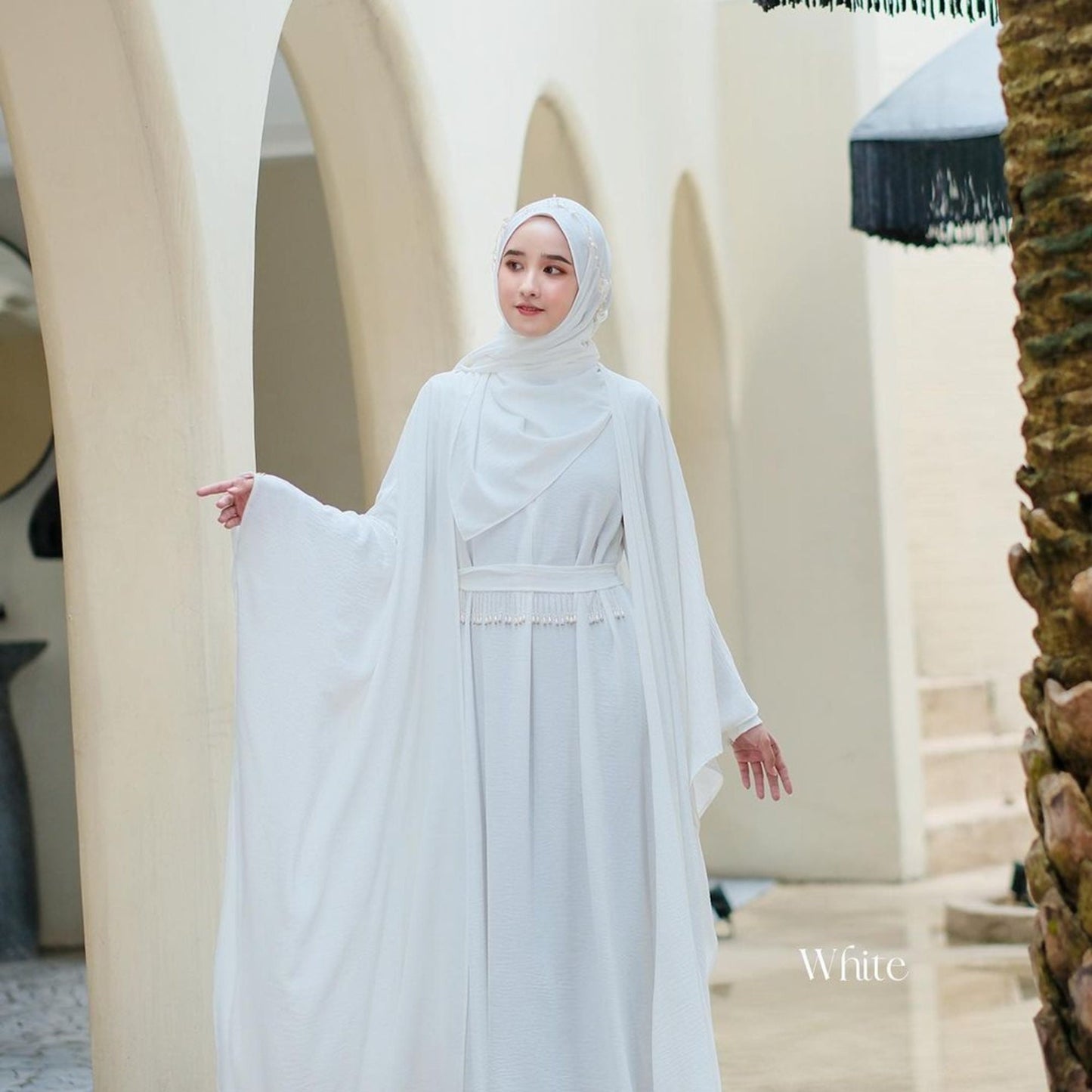 Muslim Wedding Dress, Islamic Dress, Bridesmaid Dress, Kaftan White, Islamic Wedding Attire, Nikkah Dress, Muslim Abaya, Dress for eid