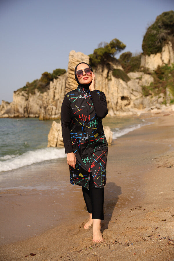 Rainbow Series: Basil Burkini