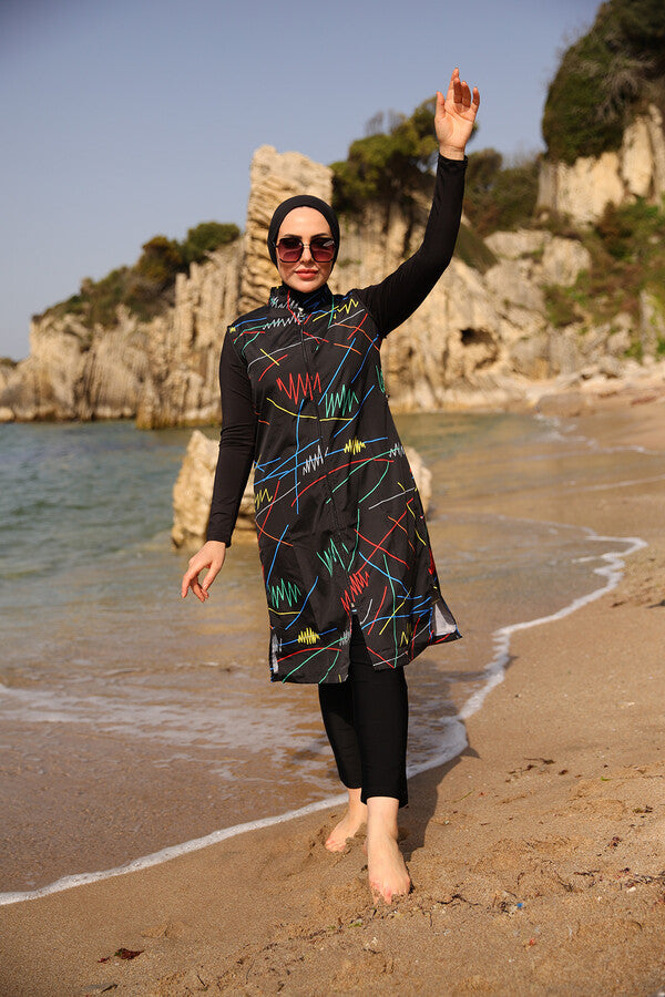 Rainbow Series: Basil Burkini