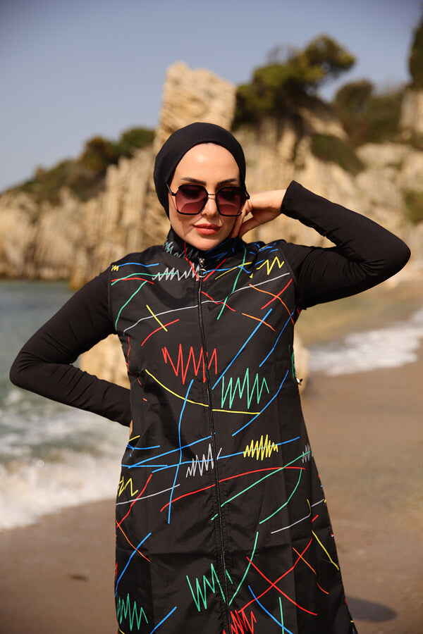 Rainbow Series: Basil Burkini