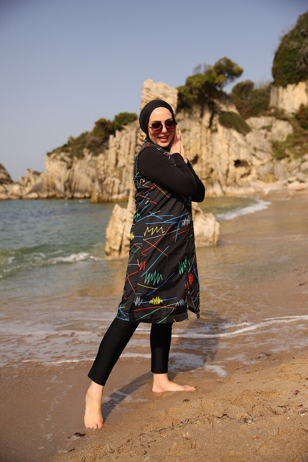 Rainbow Series: Basil Burkini