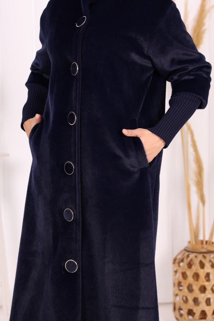 Women’s Long Mink Coat – Modest Winter Wear & Hijab Style Coat