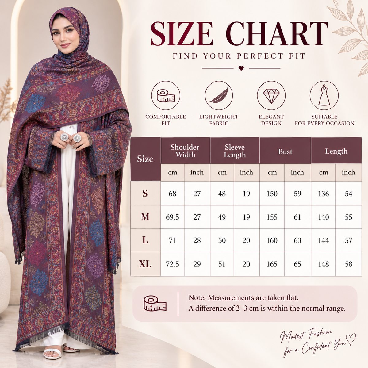 Elegant Paisley Printed Abaya Set with Matching Hijab – Modest Fashion for Every Occasion