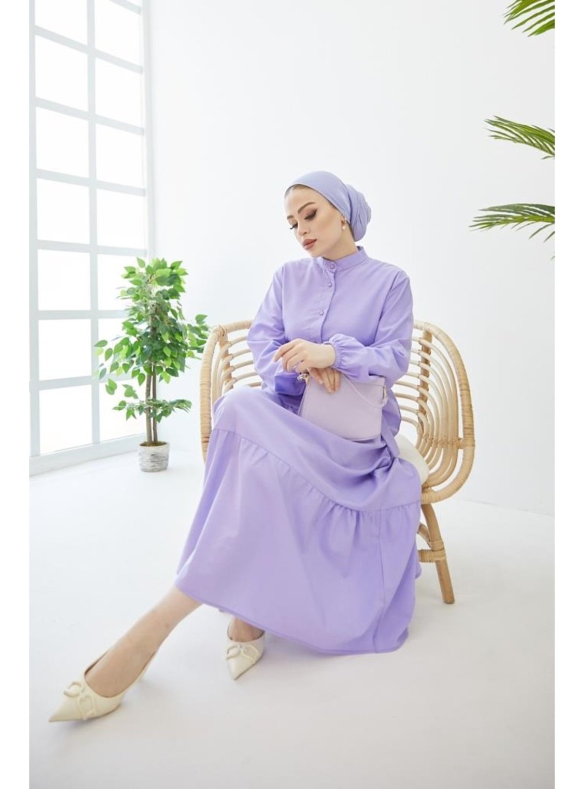 Lilac - Modest Dress