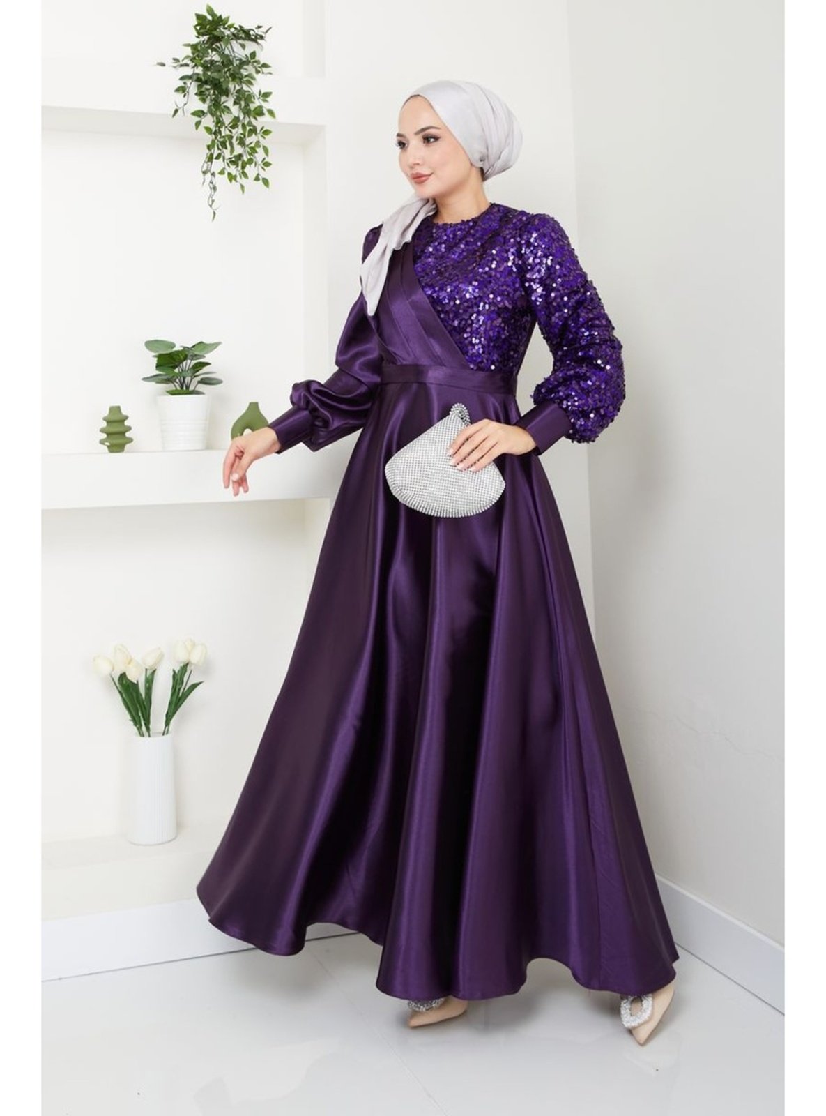 Mink - Modest Evening Dress