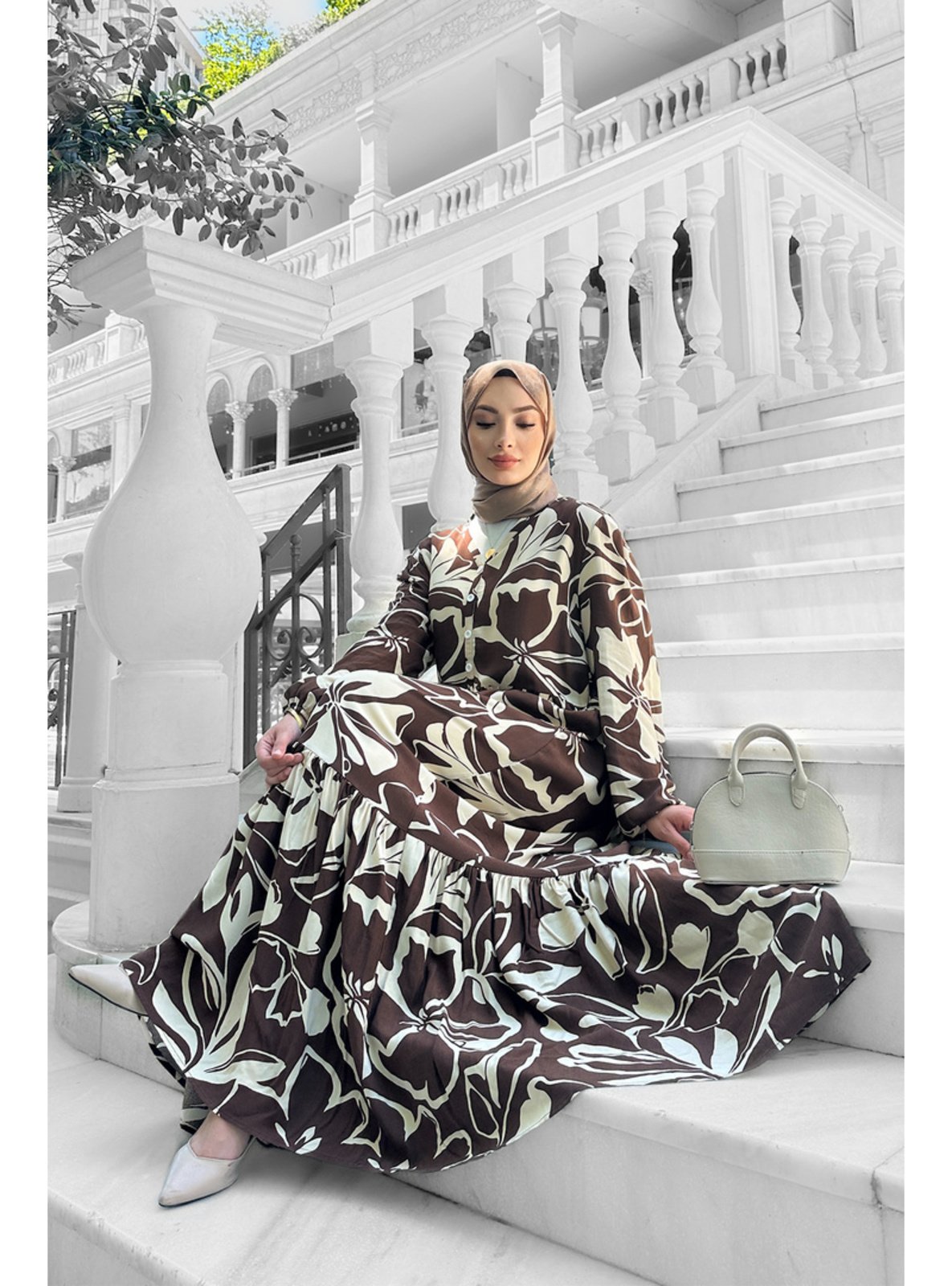 Brown - Modest Dress