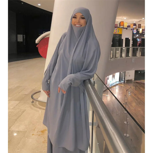 Jilbab with Khimar – 2-Piece Prayer Garment Dress Suit for Women