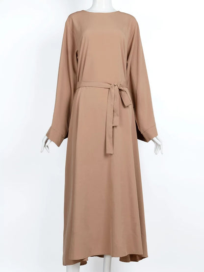 Autumn Elegant Women Muslim Dress Abaya.