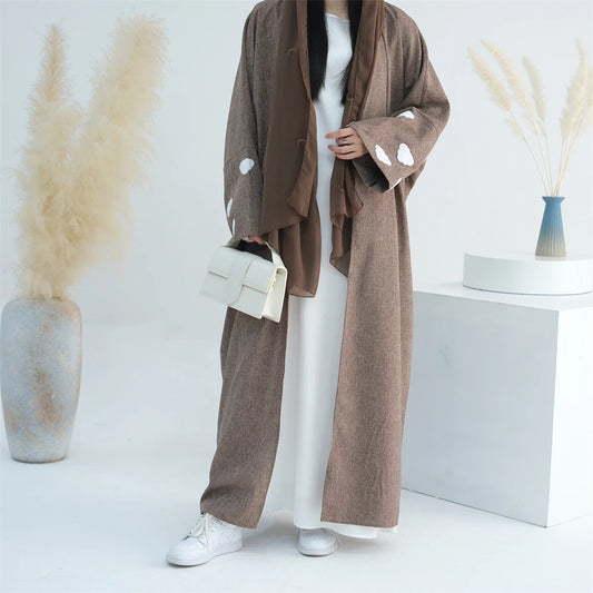 Abaya elevates your modest fashion with this cozy-chic abaya.