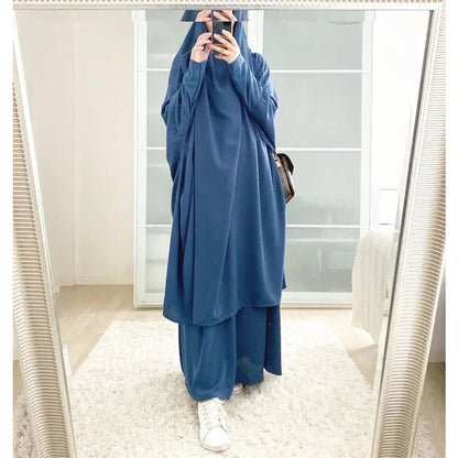 Jilbab with Khimar – 2-Piece Prayer Garment Dress Suit for Women