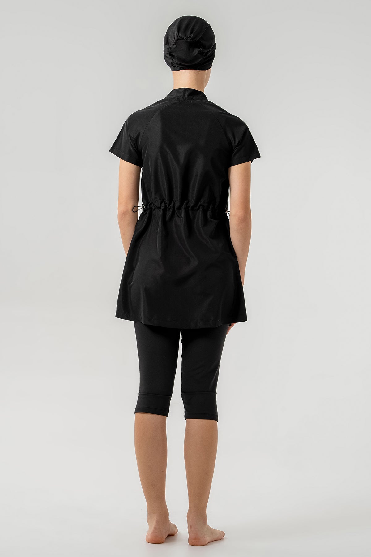 Zyra Motion Zip-Up Burkini Capri Swim Set