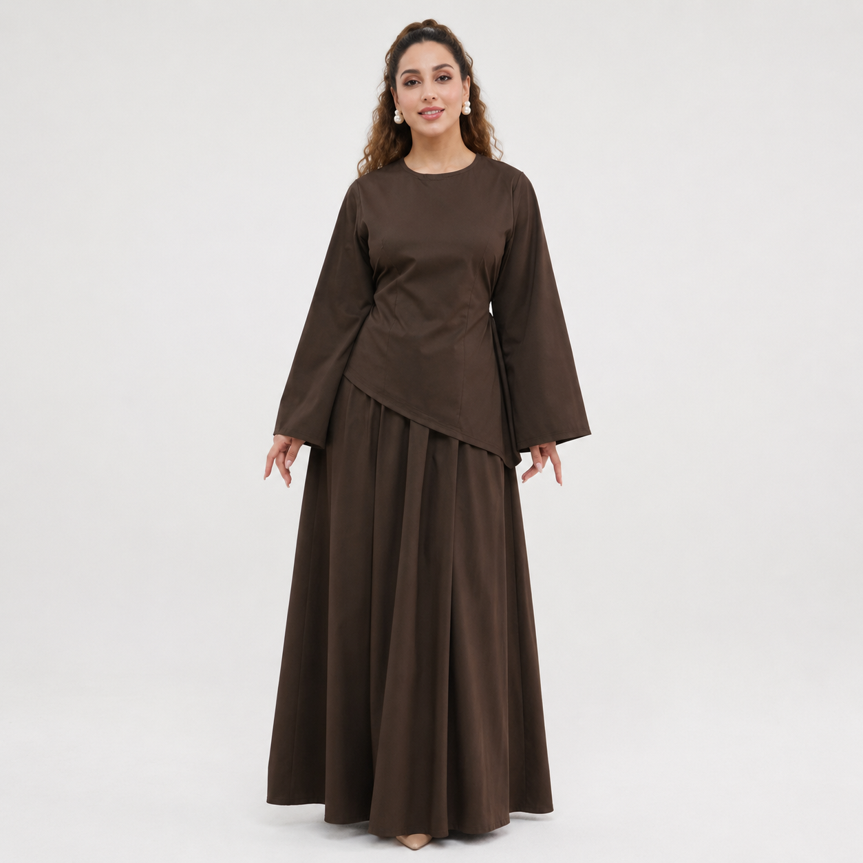 Two Piece  Set for Women | Long Sleeve and Maxi Skirt | Modest Outfit | Casual Dress |