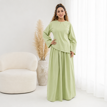 Two Piece  Set for Women | Long Sleeve and Maxi Skirt | Modest Outfit | Casual Dress |