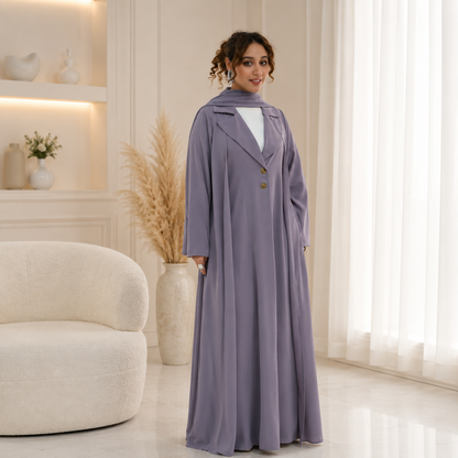 Elegant Open Abaya