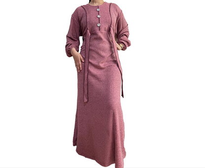 Islamic Egyptian Cotton Arabic Abaya Galabeya Jilbab Dress Muslim Galabya Hijab Hand made embroidery