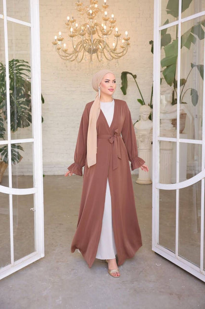 Premium open Abayas, crafted from high-quality fabrics