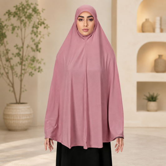 Prayer Hijab | Soft Jersey Khimar | Instant for Women | Salah Hijab,one size all.