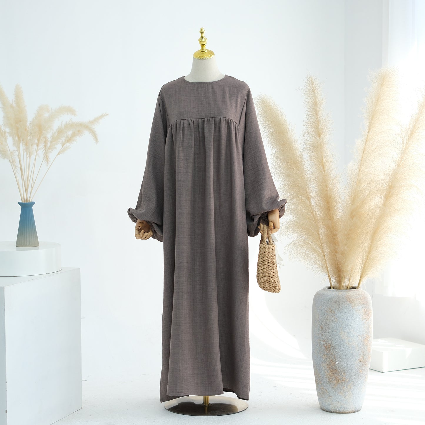 Breastfeeding Abaya: Comfortable Modest Full-Length Loose Fit Dress