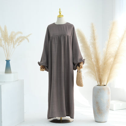 Breastfeeding Abaya: Comfortable Modest Full-Length Loose Fit Dress
