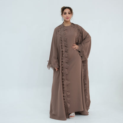 Elegant Embroidered Abaya – Premium Modest Maxi Dress
