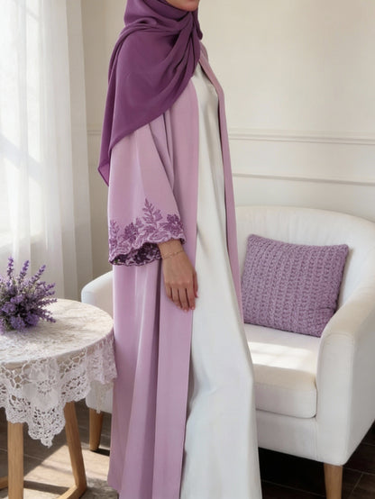 Turkish Style Embroidered Cardigan Women's Casual Dress