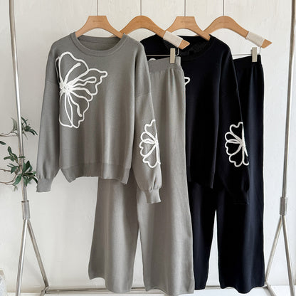 Elegant Two-Tone Knit  Set – Modest Chic Matching Outfit