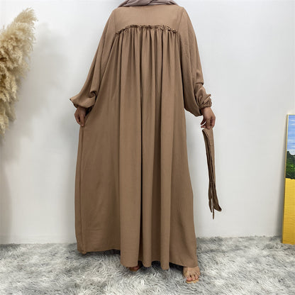 Elegant Pleated Abaya